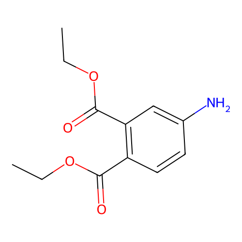 Diethyl 4-aminobenzene-1,2-dicarboxylate structure