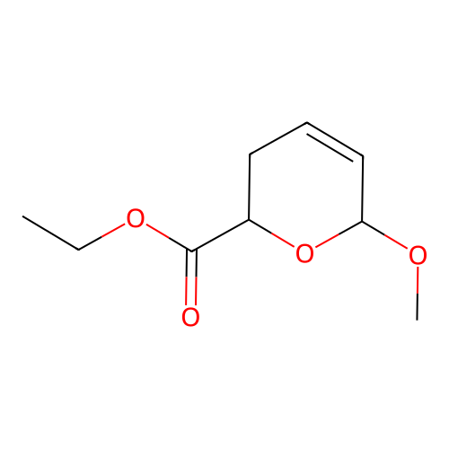2H-Pyran-2-carboxylic acid, 3,6-dihydro-6-methoxy-, ethyl ester structure