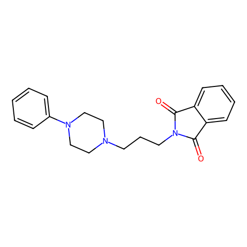 2-[3-(4-Phenyl-piperazin-1-yl)-propyl]-isoindole-1,3-dione structure