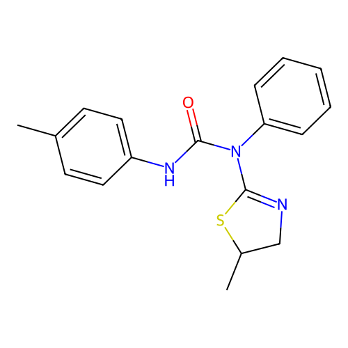 1-(5-Methyl-4,5-dihydro-1,3-thiazol-2-yl)-3-(4-methylphenyl)-1-phenylurea structure