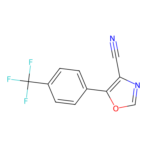 5-[4-(Trifluoromethyl)phenyl]oxazole-4-carbonitrile structure
