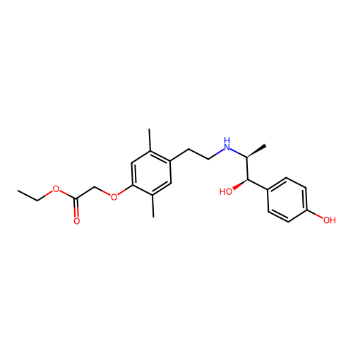 Ritobegron ethyl structure