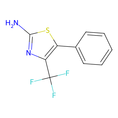 2-Amino-5-phenyl-4-(trifluoromethyl)thiazole structure