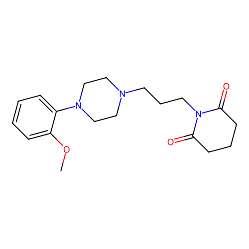 2,6-Piperidinedione, 1-[3-[4-(2-methoxyphenyl)-1-piperazinyl]propyl]- structure
