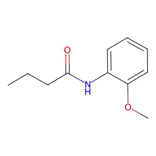 N-(2-methoxyphenyl)butanamide structure