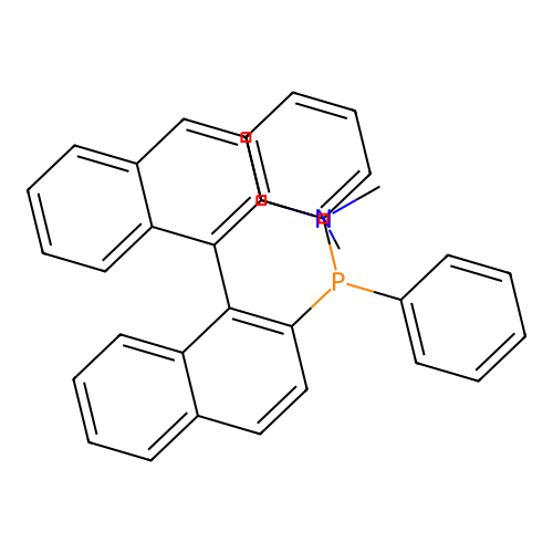 (1S)-2'-(Diphenylphosphino)-N,N-dimethyl-[1,1'-binaphthalen]-2-amine structure