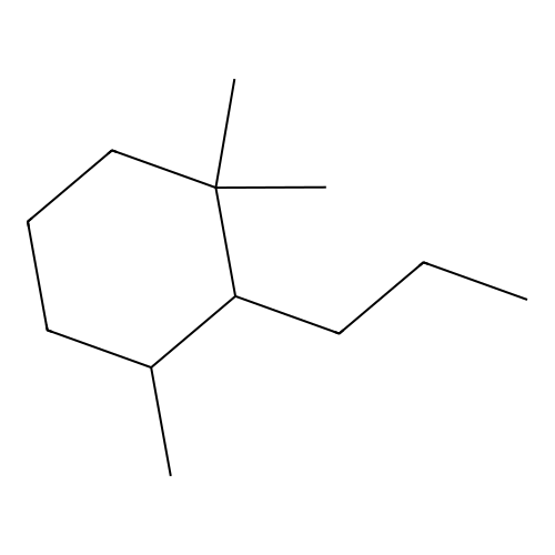 Cyclohexane, 2-propyl-1,1,3-trimethyl- structure