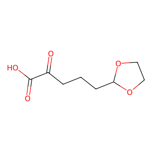 5-(1,3-dioxolan-2-yl)-2-oxo-pentanoic Acid structure