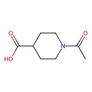 1-Acetylpiperidine-4-carboxylic acid structure