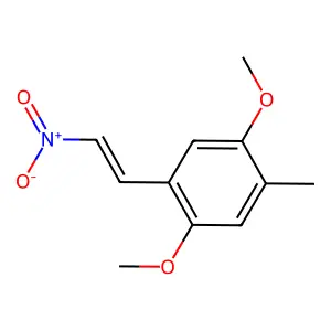Benzene, 1,4-dimethoxy-2-methyl-5-(2-nitroethenyl)- structure