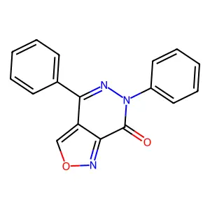 Isoxazolo(3,4-d)pyridazin-7(6H)-one, 4,6-diphenyl- structure