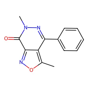 Isoxazolo(3,4-d)pyridazin-7(6H)-one, 3,6-dimethyl-4-phenyl- structure