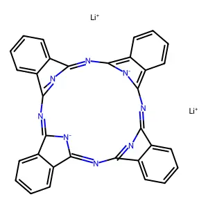 29H,31H-Phthalocyanine, lithium salt (1:2) structure