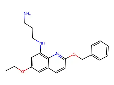 N1-(2-(Benzyloxy)-6-ethoxy-8-quinolinyl)-1,3-propanediamine structure