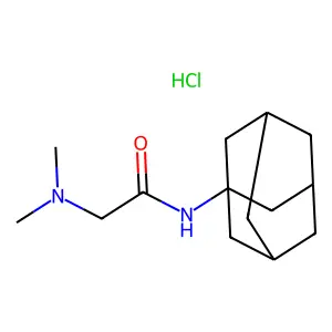 Acetamide, N-1-adamantyl-2-(dimethylamino)-, monohydrochloride structure