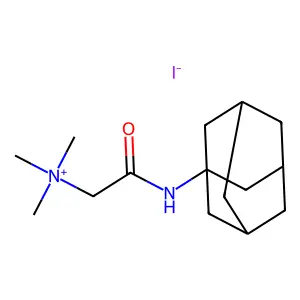 Ammonium, ((1-adamantylcarbamoyl)methyl)trimethyl-, iodide structure