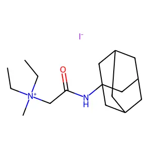 Ammonium, ((1-adamantylcarbamoyl)methyl)diethylmethyl-, iodide structure