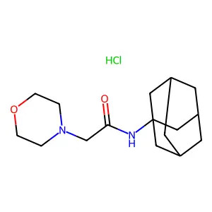 4-Morpholineacetamide, N-1-adamantyl-, monohydrochloride structure