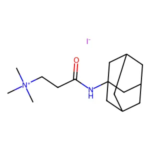 N-(Adamantan-1-yl)-3-(trimethylazaniumyl)propanimidate--hydrogen iodide (1/1) structure