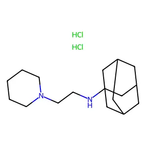 Piperidine, 1-(2-(1-adamantylamino)ethyl)-, dihydrochloride structure
