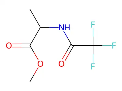 Methyl 2-[(2,2,2-trifluoroacetyl)amino]propanoate structure