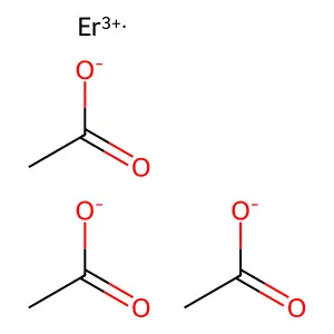 乙酸铒 structure