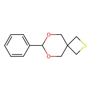 6,8-Dioxa-2-thiaspiro(3.5)nonane, 7-phenyl- structure