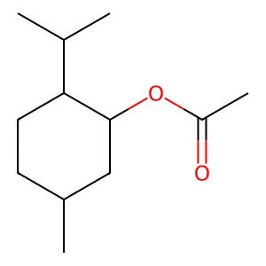 (+)-Neomenthyl acetate structure