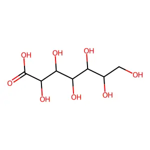 (2R,3S,4R,5R,6R)-2,3,4,5,6,7-hexahydroxyheptanoic acid structure