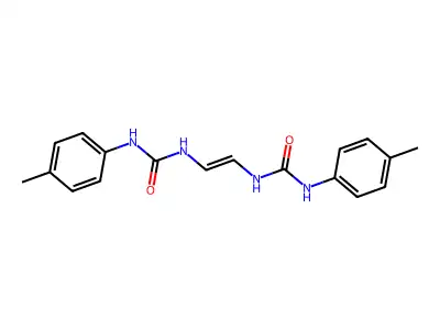 Urea, 1,1'-vinylenebis(3-(p-tolyl)-, (E)- structure