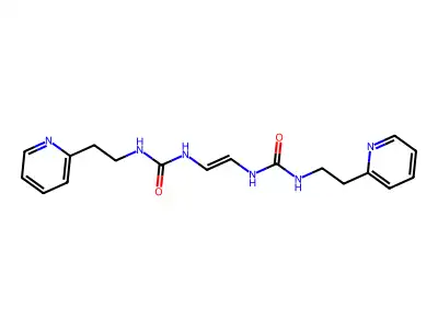 Urea, 1,1'-vinylenebis(3-(2-(2-pyridyl)ethyl)-, (E)- structure