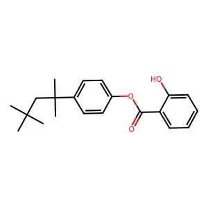 4-(tert-Octyl)phenyl salicylate structure