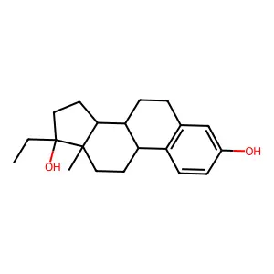 17alpha-Ethylestradiol structure