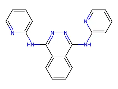 N~1~,N~4~-Di(pyridin-2-yl)phthalazine-1,4-diamine structure