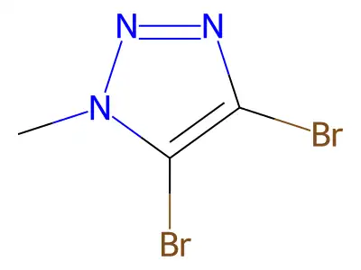 4,5-dibromo-1-methyl-1H-1,2,3-triazole structure