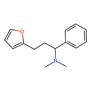 N,N-二甲基-α-苯基-2-呋喃丙胺 structure