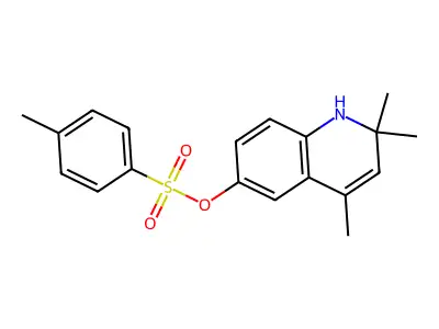 (2,2,4-trimethyl-1H-quinolin-6-yl) 4-methylbenzenesulfonate structure