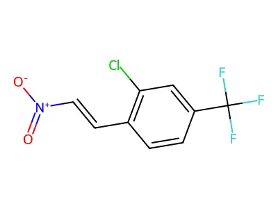 2-Chloro-1-(2-nitroethenyl)-4-(trifluoromethyl)benzene structure