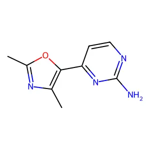 4-(2,4-Dimethyl-1,3-oxazol-5-yl)pyrimidin-2-amine structure