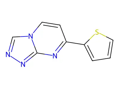 7-(2-Thienyl)[1,2,4]triazolo[4,3-a]pyrimidine structure