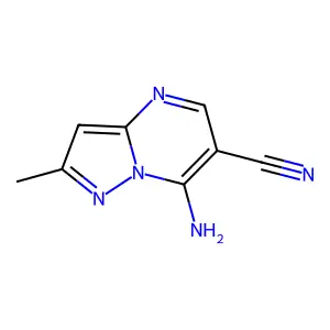 7-Amino-2-methylpyrazolo[1,5-a]pyrimidine-6-carbonitrile structure
