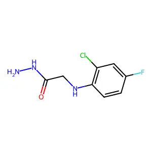 2-(2-Chloro-4-fluoroanilino)acetohydrazide structure