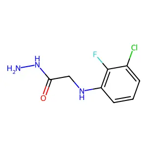 2-(3-Chloro-2-fluoroanilino)acetohydrazide structure