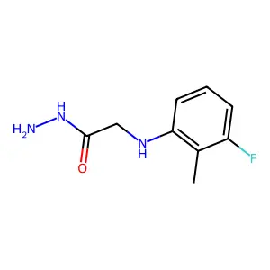 2-(3-氟-2-甲基苯胺基)乙酰肼 structure