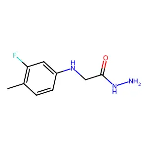 2-(3-氟-4-甲基苯氨基)乙酰肼 structure