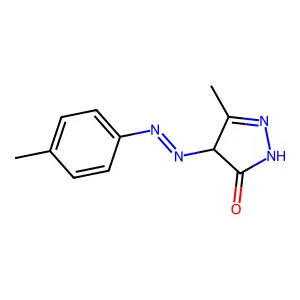 3-Methyl-4-(p-tolylazo)-2-pyrazolin-5-one structure