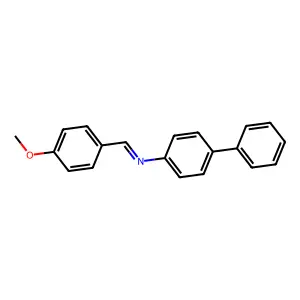 p-Methoxybenzylidene p-biphenylamine structure