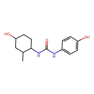 Urea, N-(4-hydroxy-2-methylcyclohexyl)-N'-(4-hydroxyphenyl)- structure