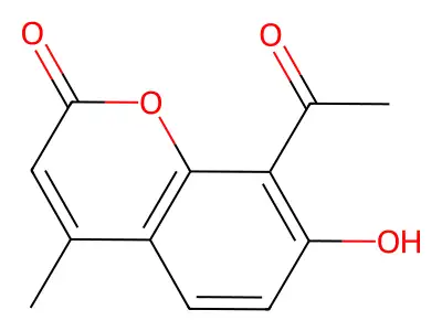 8-Acetyl-7-hydroxy-4-methylcoumarin structure