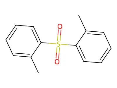 Bis(methylphenyl) sulphone structure